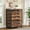 Brown, variant on Tribesigns Industrial 5-Drawer File Cabinet, Wooden Mobile Lateral Filing Cabinet with Storage Drawers and Wheels for Home Office, Rustic Walnut