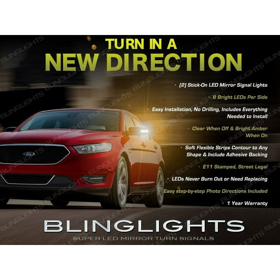 Ford Taurus LED Side Mirror Turn Signal Lights Power Signaler Lamp set