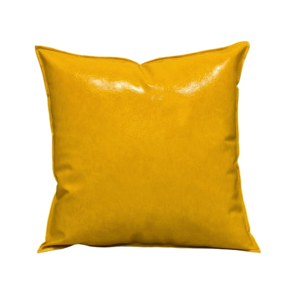 Faux Leather Decorative Throw Pillow Covers Modern Solid Outdoor Cushion Cases Spring Summer Decorative Pillow Decor For Couch Sofa And Porch Chair