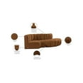 thumbnail image 2 of Meridian Furniture Arc Saddle Velvet Modular Sectional, 2 of 11