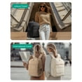 thumbnail image 3 of BAGSMART 30L Travel Backpack for Women, Carry on Backpack for Airplanes, Gym Backpack with Shoe Compartment, Lightweight Travel Bag Fits 15.6 Inch, Water-Resistant, Camel, 3 of 7