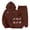 Brown, variant on CPNG Girls 2 Piece Outfits Football Bow Print Long Sleeve Hoodie with Matching Jogger Pants Kids Loose Casual Sweatsuit Set