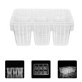 thumbnail image 4 of 10pcs Six-hole Transparent Plastic Nursery Pot Durable Plant Pot for Home, 4 of 7