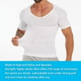 thumbnail image 4 of MANIFIQUE Gynecomastia Tank Tops Short Sleeve Slimming Compression Shirt Men, Mens Shapewear, 4 of 6