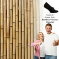 thumbnail image 3 of Cosyfeel Mens or Women Unisex No Show Socks Non Slip Bamboo Low Cut Casual Socks (Pairs of 6) (Black, Large), 3 of 8