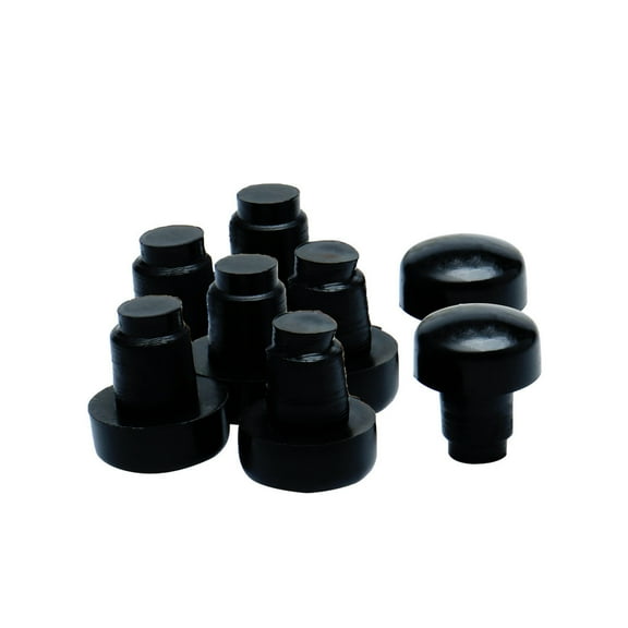 8pcs 6mm Black Stem Bumpers Glide, Patio Outdoor Furniture Glass Desk Top