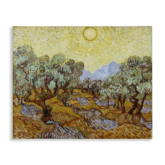 Stupell Industries Classic Van Gogh Olive Trees Landscape & Nature Painting Wrapped Canvas Art Print Wall Art, 20 x 16