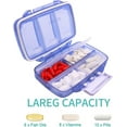 Weekly Travel Pill Organizer Moisture Proof,Oversize 7 Compartment