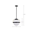 thumbnail image 3 of 60/7774-Nuvo Lighting-Lakeshore - 1 Light Medium Pendant-11.63 Inches Tall and 13 Inches Wide-Matte Black Finish    -Traditional Installation, 3 of 15