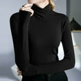 thumbnail image 2 of Women's Turtleneck Pullover Sweater â Winter Warm Ribbed Cotton Long Sleeve Slim Fit High Neck Base Layer Top for Fall & Winter, 2 of 7