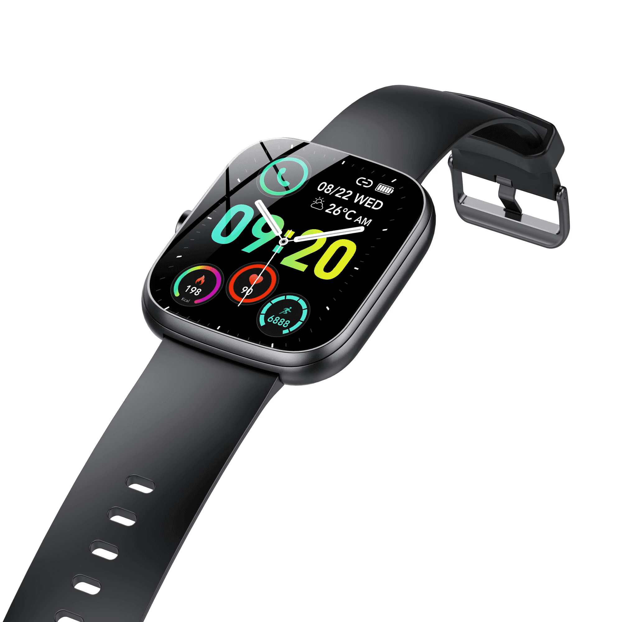 Smart Watch for Men Women, Smartwatch for Android & iPhone with 110+ Sports Modes, Fitness Trackers with Bluetooth Call, IP68 Waterproof, Black