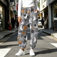 thumbnail image 6 of Jovrlynd Barrel Sweatpants Women Halloween Drawstring High Waisted Pockets Athletic Baggy Joggers Stretch Comfy Lounge Pants, 6 of 7