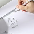 thumbnail image 4 of 2Pcs Clear Triangular Ruler Plastic Drawing Ruler Student Math Geometry Tool, 4 of 13