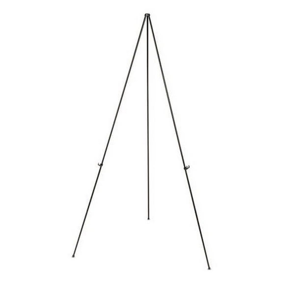 Instant Setup Foldaway Easel, Adjusts 15" To 61" High, Steel, Black | Bundle of 2 Each
