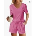 thumbnail image 1 of Pyjama d'Été 2 Pcs Hauts et Shorts pour Femmes Ensembles de Pyjama Tenues Décontractées, 1 of 3