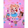 thumbnail image 6 of WIBACKER 3-12Y Girls Short Sleeve Cartoons Nightgown Soft Kids Nightdress Pajamas for Toddler to Big Girl Nightie Dress, 6 of 10