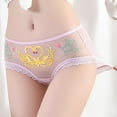 thumbnail image 4 of Aayomet Culotte Femme String Ouvert g Pants Lingerie Pyjama (Rose, G), 4 of 5
