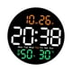 thumbnail image 3 of Reloj de pared digital Reloj despertador digital Hora Fecha Semana Visualización Moderno Silencio 12/24H Multicolor, 3 of 9