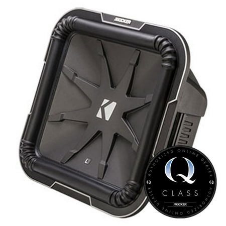 Kicker L715 Q-Class 15-Inch (38cm) Square Subwoofer, Dual Voice Coil (Best Subwoofer Brand In The World)