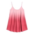 thumbnail image 5 of Jalioing Womens Plus Size Camisoles Loose Pleated Sleeveless Spaghetti Strap Tank Tops Fashion Gradient Summer Cami Shirts, 5 of 7