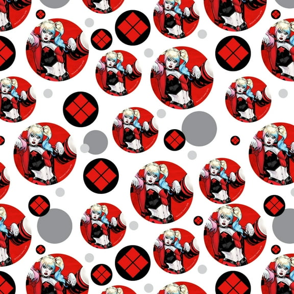 Harley Quinn Character Premium Gift Wrap Wrapping Paper Roll