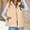 #046-Beige, variant on Ounisa Puffer Vest for Women Winter Outerwear Jackets Cropped Sleeveless Lightweight Fashion Fall Coat Tops with Pockets