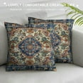 thumbnail image 3 of Nawypu  Aztec Terracotta Boho Throw Pillow Covers Vintage Persian Rust Retro Carpet Decorative Pillows Square Pillow Cases Farmhouse Accent Home Decor for Bedroom Couch Sofa Porch, 3 of 5