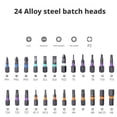 thumbnail image 4 of Multi-Purpose Ratchet Wrench Screwdriver Set – 24 Bits Compact 6.3 Inch Case, Vanadium Steel Tools for DIY Projects, Tight Spaces, Home Repairs, 4 of 8