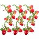 thumbnail image 1 of GAXIRE 3 piezas de hojas de fresa artificiales, enredadera de fresa, simulación de enredadera de fresa, 1 of 3