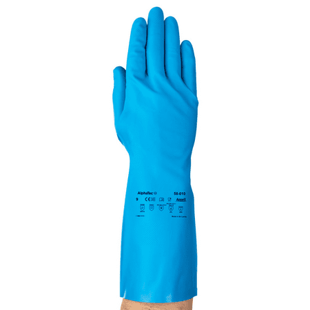 

AlphaTec 58-010 Glove Nitrile Blue SZ 11 11-MIL Foodservice 12/PK 841530
