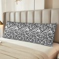 thumbnail image 6 of Bingfone Body Pillow Cover Long Pillow Case With Zipper Decorative Bedding Pillowcase 20"X54" Soft Cushion Pillow Case For Bedroom-Weave Geometric, 6 of 8