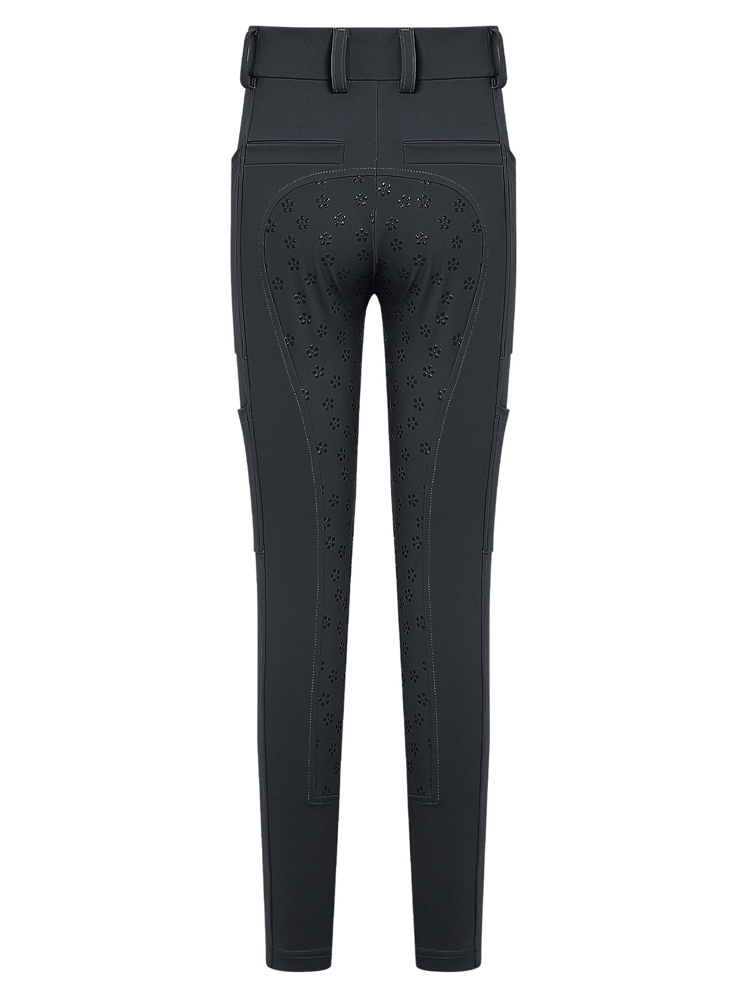 Haitryli Girls Kids Riding Pants Horse Equestrian Breeches Horse Schooling Tights Full Seat Black 14
