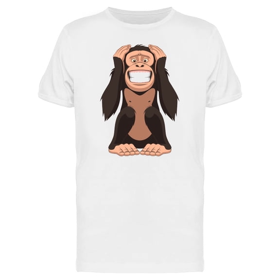 Chimpanzee Not Hearing Tee Men's -Image by Shutterstock