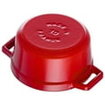 thumbnail image 4 of Staub Cast Iron 0.25-qt Mini Round Cocotte - Cherry, 4 of 10