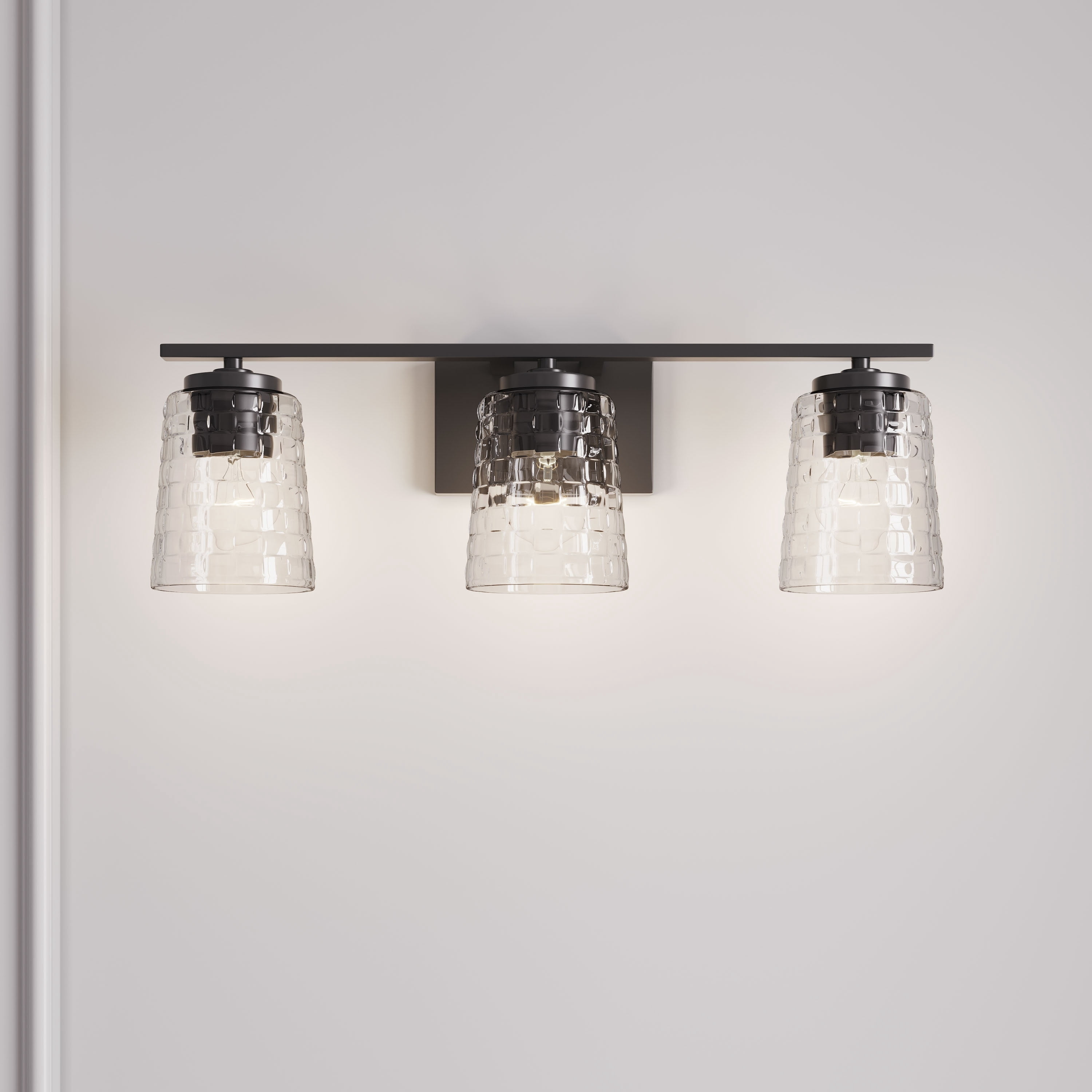 Open Box Millennium Lighting Saben 3 Light Vanity Fixture 3 Light - Matte Black