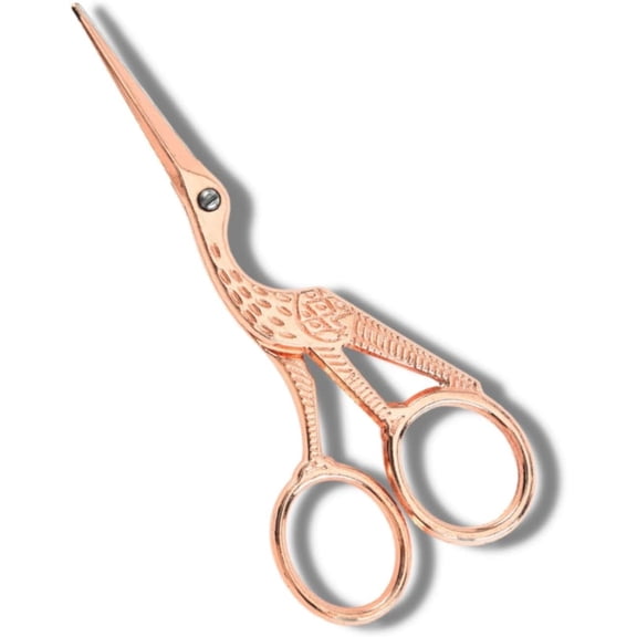 Retro Style 4.5" Embroidery Scissor with Sharp Blades, Multi-Purpose Small Sewing Scissors for Art and Needle Work, Cutting Tools for Household DIY, Crafting, and Sewing Accessories