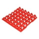 thumbnail image 2 of 5 piezas de huevos de plástico, bandeja de soporte para cajas de huevos de 30 celdas para almacenamiento, transporte, suministros de granja para el hogar, color rojo, 2 of 10