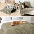 thumbnail image 6 of PetAmi Fluffy Waterproof Dog Blanket For Small Medium Dogs, Soft Warm Pet Sherpa Throw Pee Proof Couch Cover, Reversible Cat Puppy Bed Blanket Sofa Protector, Plush Washable Pad (Taupe Camel, 29x40), 6 of 9