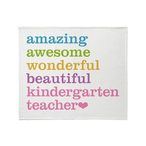 CafePress - Kindergarten Teacher Throw Blanket - Soft Fleece Throw Blanket, 50"x60" for All Ages