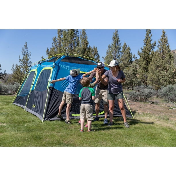 Coleman 10-Person Dark Room Camping Tent, Blue - Walmart.ca