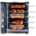 thumbnail image 3 of Brazilian Flame Brazilian Gas Rotisserie Grill with 5 Skewers in Black, 3 of 17
