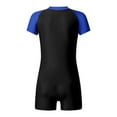 thumbnail image 2 of inhzoy Kid Girls Zipper Swimwear One Piece Rashguard Swimsuit with UPF50+ Sun Protection Blue 6, 2 of 6
