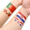 thumbnail image 2 of Etiqueta Engomada Del Tatuaje De La Bandera De Europa Tatuaje De La Bandera Nacional Temporal Copa De Europa Bar Ktv Decoración De Fútbol Inglaterra Italia Dinamarca Pegatinas De Cara Scienceny AP007453-02, 2 of 6