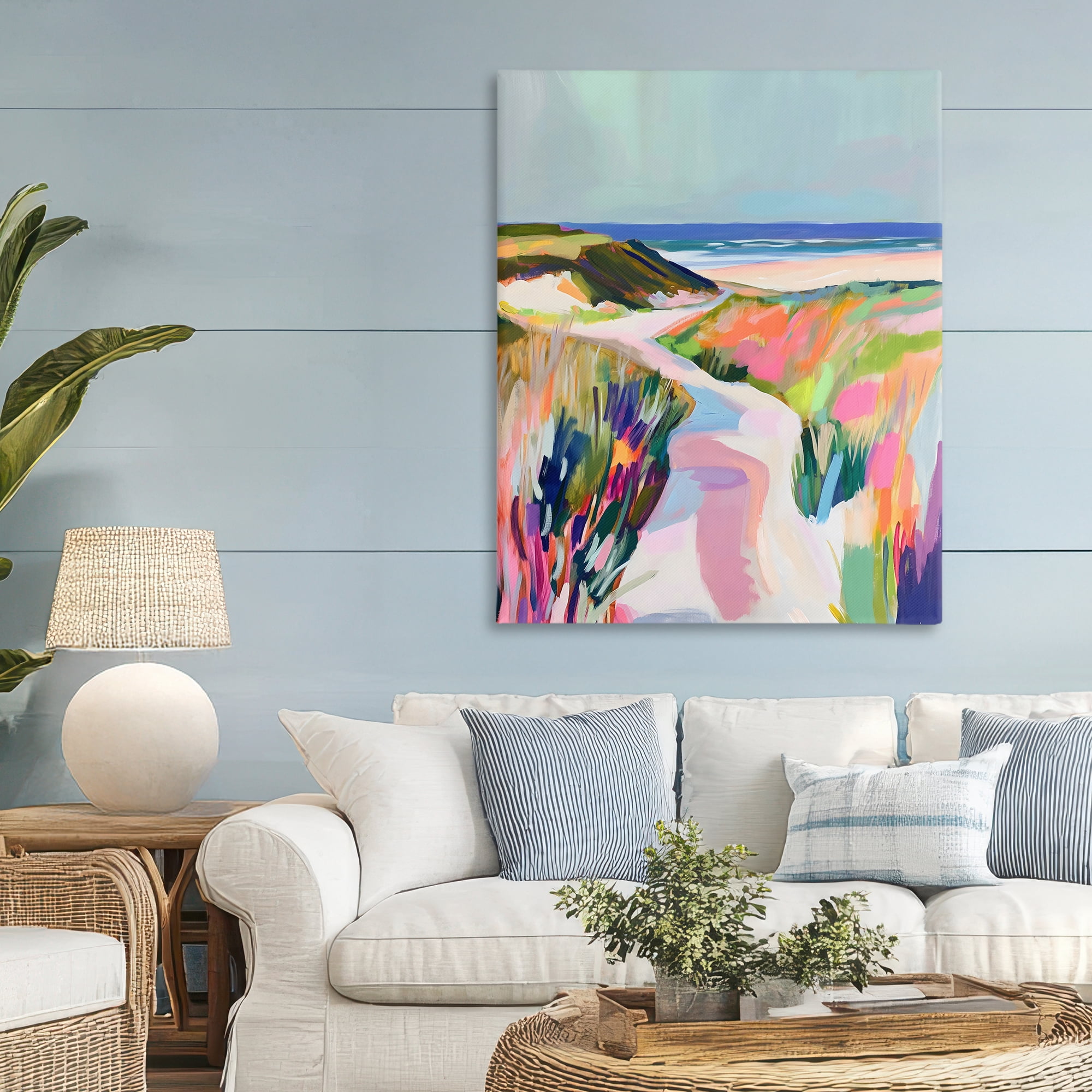 Stupell Industries Pathway Through Pastel Sand Dunes Canvas Wall Art, design by The Prints Vibe