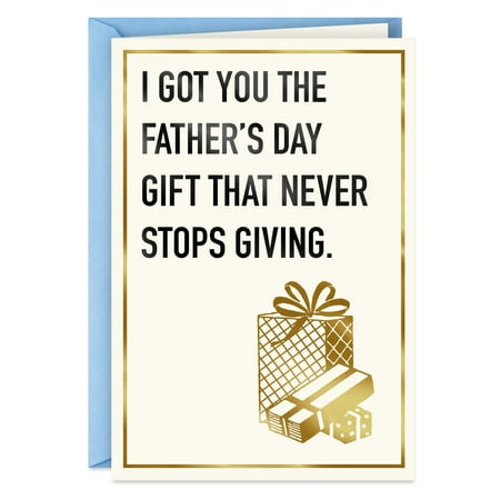 Hallmark Shoebox Funny Fathers Day Card (Gift That Never Stops Giving)