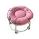 thumbnail image 3 of Taburete bajo con ruedas, silla giratoria, para hombre y mujer, taburete multiusos con rosa, 3 of 9
