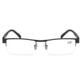 thumbnail image 5 of Semi-Rimless Metal Reading Glasses, Lightweight Business Style Eyeglasses for Men Daily Use, 5 of 6