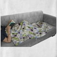 thumbnail image 5 of Floral Soft Flannel Fleece Throw Blanket, Repetitive Spring Awakening Theme of Rose Flowers Bouquet Hydrangea Arrangement, Cozy Plush for Indoor and Outdoor Use, 60" x 80", Multicolor, by Ambesonne, 5 of 5