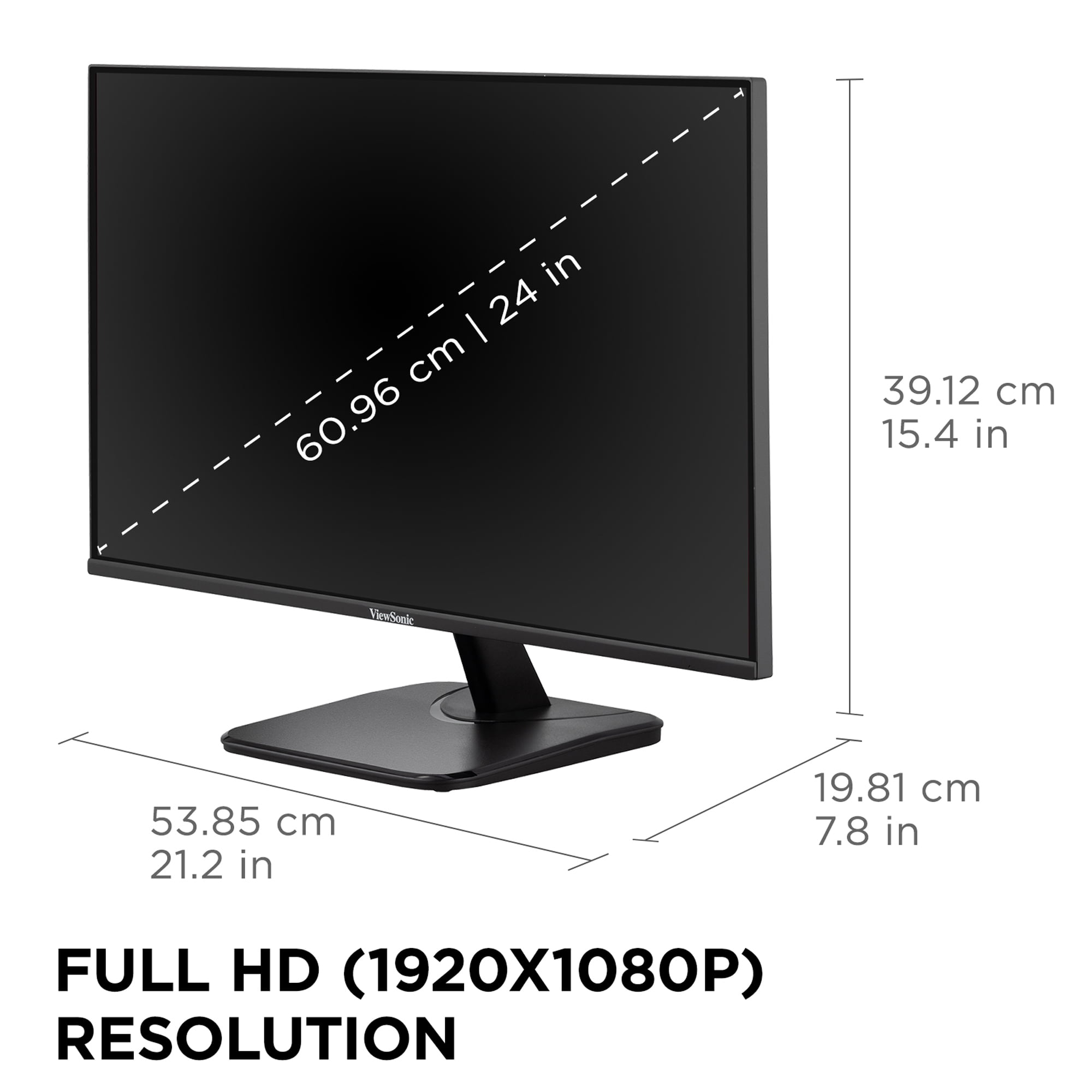 ViewSonic VA2456A-MHD 24 Inch IPS 1080p Monitor