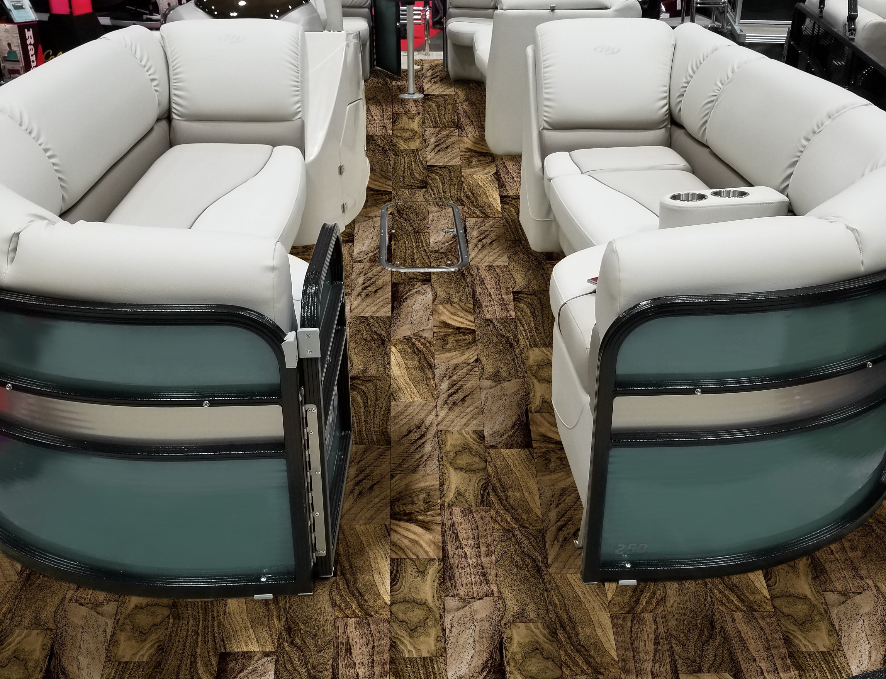 G-Floor Outdoor & Marine Vinyl Boat Flooring - 8.5' x 10' - Burnt Maple